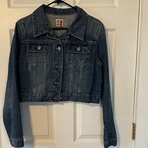 Old Navy Women's Dark Blue Jean Jacket